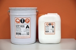 Выполняем наливной промпол составом - QTP-3030 - водоразбавимый эпоксидный наливной состав